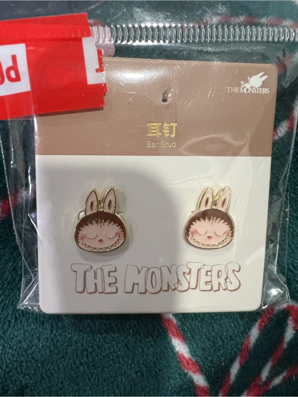 The Monsters  Enamel Stud Earrings -